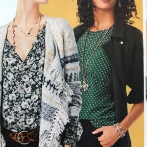 CAbi "flirt" green polka dot Cami size small